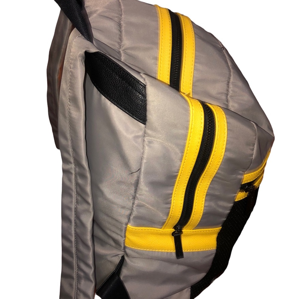 Steve Madden Multi Pockets Large Backpack Gray Ye… - image 4